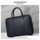 LENDARYER briefcase men's high-end genuine leather first-layer cowhide large-capacity multi-compartment business commuter handbag