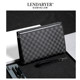 Lendaryer New Clutch Bag Soft Leather Clutch Bag for Men Large Capacity Classy Business Casual Woven Toiletry Bag