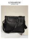 Lendaryer Shoulder Bag Men's Retro Simple Genuine Leather Business Travel Commuter Messenger Bag Multi-Compartment Crossbody Bag