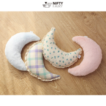 Minem Pet Moon Pillow Soft Small Holding Pillow Pure Cotton Flannel Wool padding