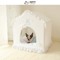  Minan NF four seasons pet house tent kennel cat nest detachable and washable net red cute Korean small dog Teddy