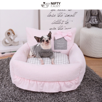  Minan NF autumn and winter kennel cats nest net celebrity detachable and washable INS Korean imported fabric Small dog fighting teddy