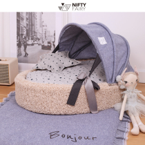  Minan NF pet cradle Autumn and winter detachable and washable kennel cat litter dog bed Cute princess INS wind Teddy small dog