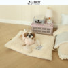 Carrying bay window mat with cream style removable and washable when going out