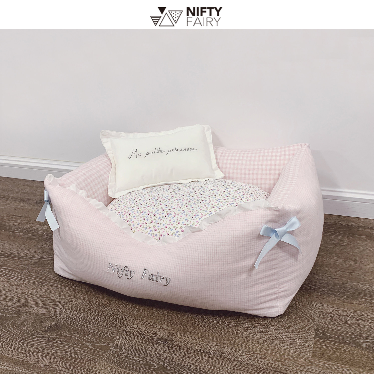 Minem All-cotton Kennel Cat Nest Four Seasons Removable Wash Dog Bed Net Red INS Small Dog West Schmalzis