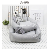  Minan NF kennel cat litter four seasons detachable and washable cute Korean imported fabric INS wind small dog fighting teddy