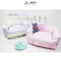  Minan NF kennel cat litter four seasons detachable and washable cute Korean imported fabric INS wind small dog fighting teddy