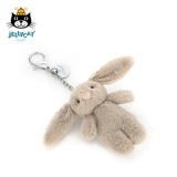 Jellycat, застенчивый плюшевый кролик, брелок, аксессуар, подвеска, Великобритания