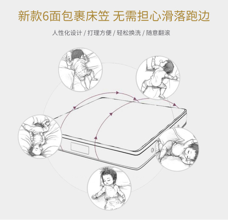 Giường chần bông dày sáu mặt bao gồm tất cả dây kéo màu nâu thảm đơn mảnh chà nhám giường tầng Simmons bảo vệ tay áo loại bỏ - Trang bị Covers Ga phủ giường