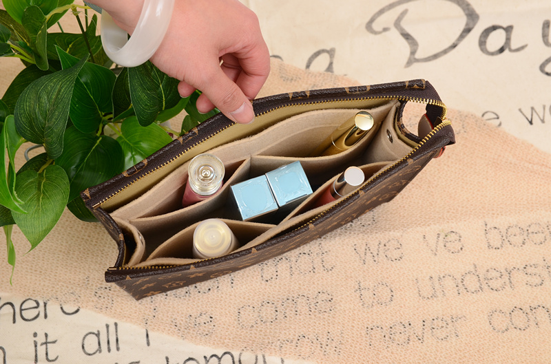 Customized small fragrant wind Hyuna woven bag liner bag middle bag finishing bag cosmetic bag lined with felt liner bag bag support