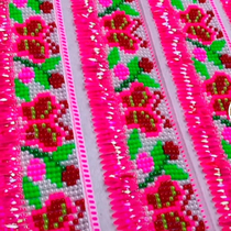The price of one meter of handmade beads for Miao clothing and accessories in Wenshan Yunnan