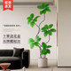 Artificial Rubber Tree Large Indoor Plant for Living Room, High-End Decorative Item, Fake Plant Potted Next to Sofa