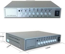 4ch color digital cctv camera video quad processor w remote