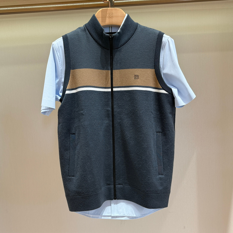 Autumn and Winter New Model Bosssunwen Genuine Men's Wool Vest Casual Vest 13313306458022