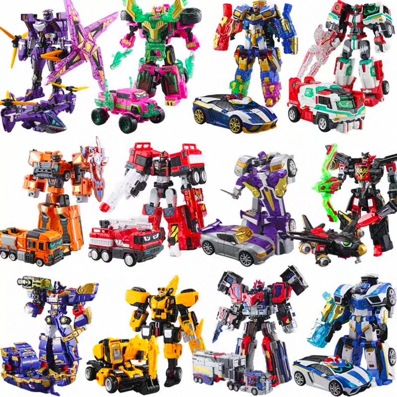 Dazzling Card Fighter Toy Car Transforming Mecha Fiery Demon Black Iron War God Black Gold Edition Ultra Dazzling Electric King Complete Set