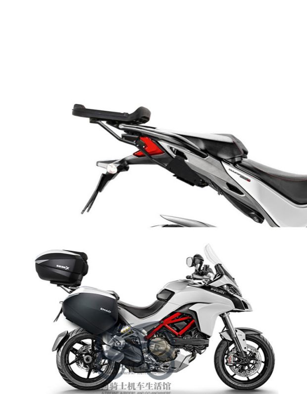 SHAD Sid Xe máy Side Box Dukati Ducati Big Bird MULTISTADA 1200 Khung bên đuôi Hộp thùng đồ xe máy
