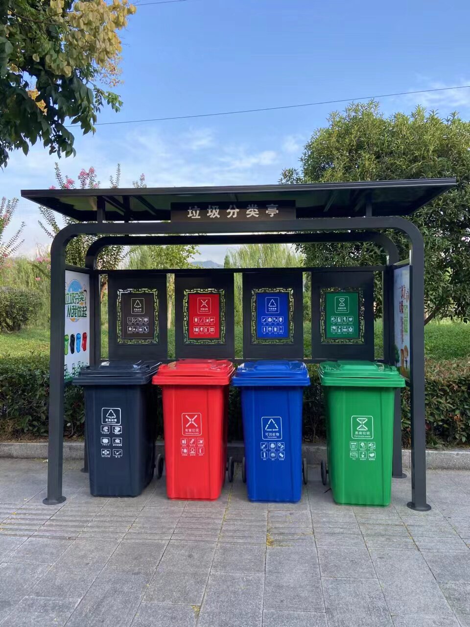 Manufacturers Outdoor Garbage Sorting Room Intelligent Garbage Bin Community Garbage Sorting Kiosk Scenic Garbage Sorting Collection House