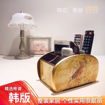 Coffee table simple remote control storage box Net red cute light luxury wooden household remote control storage box living room creativity