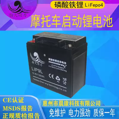 Locomotive battery 12V9A lithium iron phosphate starter battery maintenance-free dry battery 125 generation 12N9L-BS Prince Prince
