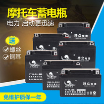 Motorcycle battery 12v9a universal maintenance-free ghost fire power pedal 7a curved beam Prince diamond Leopard 125 dry battery