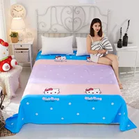 Sanding thân thiện với da đơn mảnh khăn trải giường twill đơn giản làm dày tấm thân thiện với da ga giường màu trắng