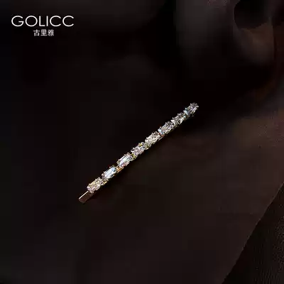 Korean headdress zircon clip hairpin female net red simple hairpin Liuhai clip BB clip word clip edge clip girl