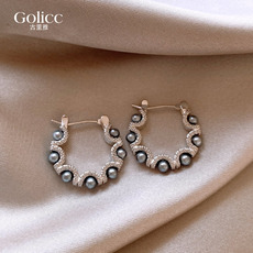 Серебряные серьги из жемчуга,