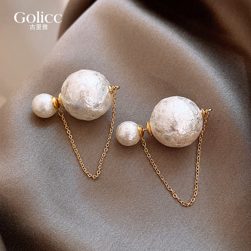 Guryya Advanced Sensation Personality Net Red Bursting Earrings Earrings Earrings One and Two Earrings Frosty Ethos