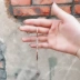 2018 mới đầy đủ kim cương hình học vòng tay hình chữ nhật vòng tay nữ châu Âu và Mỹ ngọt ngào đơn giản thời trang hoang dã trang sức sinh viên vòng tay đá thạch anh Vòng đeo tay Clasp