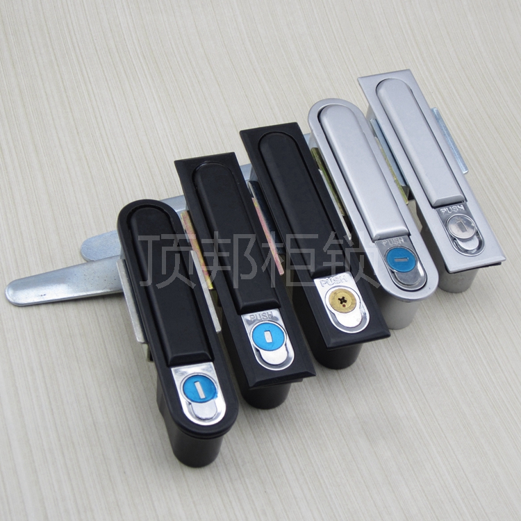MS480 stainless steel plane lock MS490 large square black lock MS818-6 network control door distribution box cabinet lock