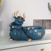 Into the door entrance entrance door key storage ornaments wedding gifts to send newcomers happy red TV cabinet tea table soft decorations