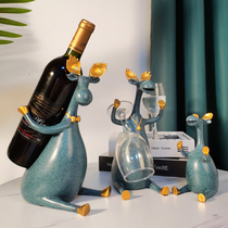 Creative wine rack Living room household wine cabinet decoration ornaments Home accessories Modern Nordic housewarming new home gifts
