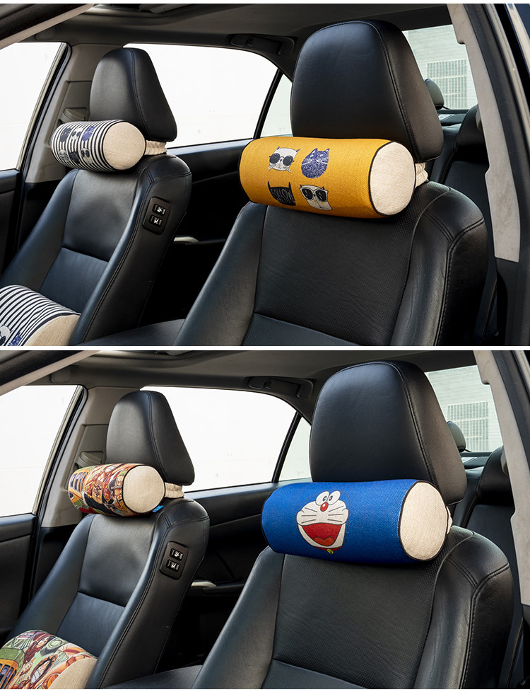 Car headrest a pair of car neck pillow back cushion creative seat sports seat car