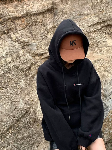 Осенняя толстовка, лонгслив для влюбленных с капюшоном, оверсайз, с вышивкой