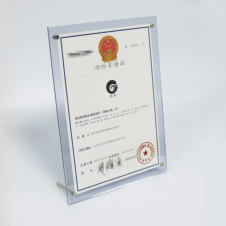 10 inch / 12 inch / 14 inch B4 khung ảnh để bàn treo tường pha lê treo khung ảnh hiển thị thẻ chứng chỉ khung - Kính kính râm nam