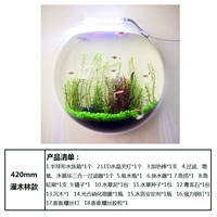 Висящий круглый прозрачный 420 мм+кустарник