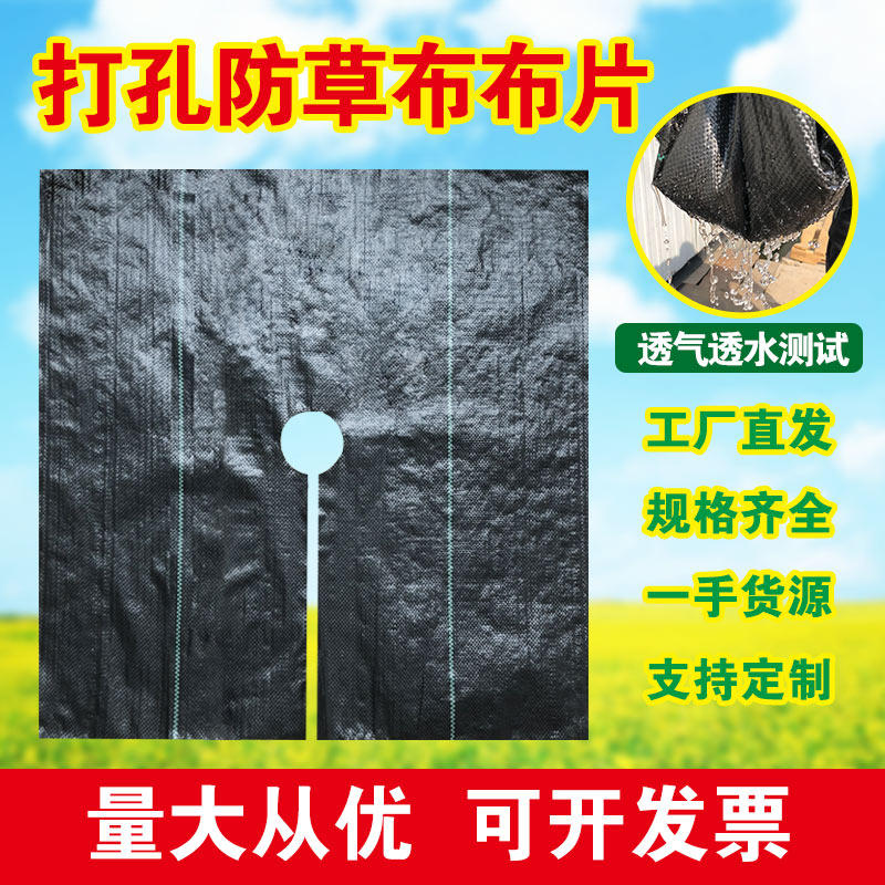 Weed-proof cloth fruit tree weeding cloth punched orchard cut slices single cover grass cloth ground cloth cover grass cloth opening weed suppression cloth