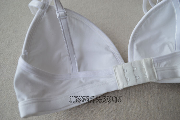 Không có vòng thép không va chạm mỏng phần cotton cup bra tam giác bikini áo ngực nhà ngủ đồ lót đồ bơi nữ đẹp