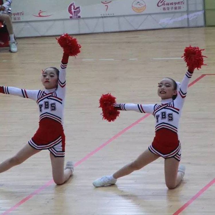 Professional custom cheerleading competition clothes competitive aerobics costumes Fox one-piece rhythmic gymnastics costumes