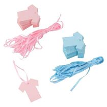 100pcs Gift Tags Paper Cloth Price Tags Hand Made