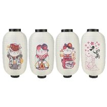 Lucky Cat Hanging Lantern Outdoor 10 Inch Traditional
