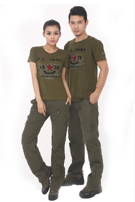 Wild Survival Army Fan Trang phục ngoài trời Thể thao giản dị Phụ nữ ngắn tay Mùa hè Cotton Slim Áo thun 2301 - Những người đam mê quân sự hàng may mặc / sản phẩm quạt quân đội nón bộ đội