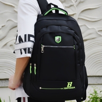 Backpack mens fashion trend large-capacity leisure travel travel bag waterproof computer backpack middle school student schoolbag