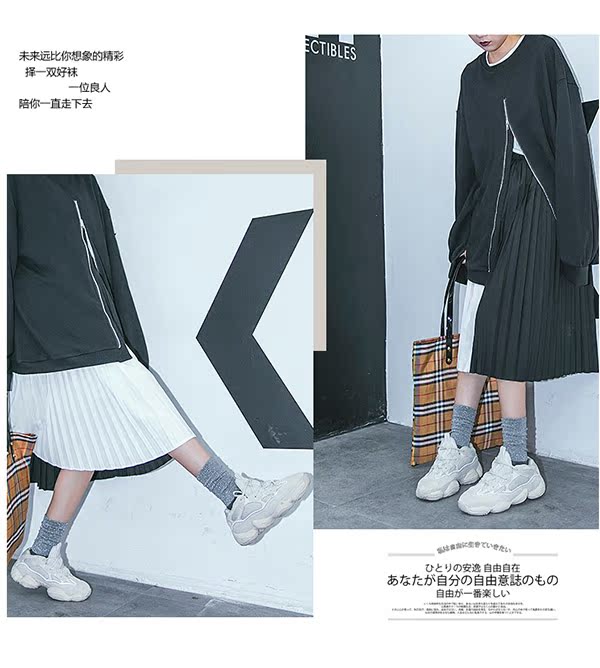 Vớ lưới màu đỏ vớ nữ mùa xuân và mùa thu vớ cotton trong ống vớ bạc hành Hàn Quốc Đại học vớ màu gió vớ vớ thủy triều vớ