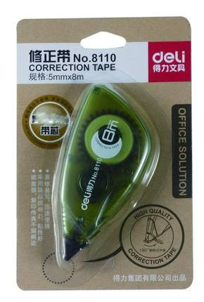 Deli 8110 Коррекция ремня Поправка по коррекционному ремню наклейку на 8 метров 7205 коррекционный ремень коррекции