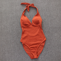 Small discount ▏ Fashion thread one-piece swimsuit ladies leisure swimming summer neck sexy backless swimsuit