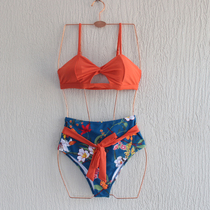 Small discount women split swimsuit two-piece BIKINI sexy thin high waist triangle BIKINI