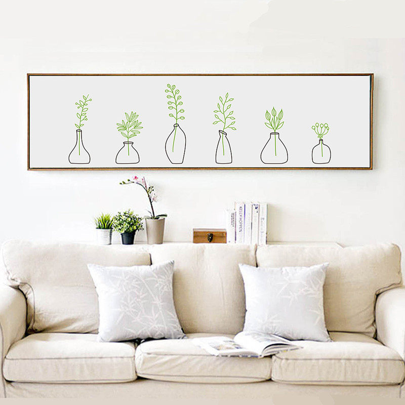 Nordic Style Bedroom Bedside Decoration Hanging Painting Main Sleeper small frescoed cartoon frescoed living room Children's room Modern brief