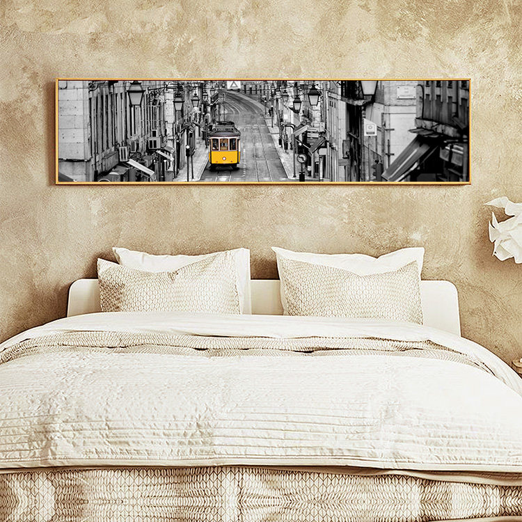 Nordic Living Room Sofa Wall Decoration Painting Bedroom Bedside Fresco horizontal version of long frescoed modern minimalist dining room hanging painting