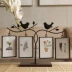 Khung ảnh sắt rèn tối giản Bắc Âu sáng tạo trong bộ ảnh phòng khách văn phòng trang trí bàn làm việc - Trang trí nội thất